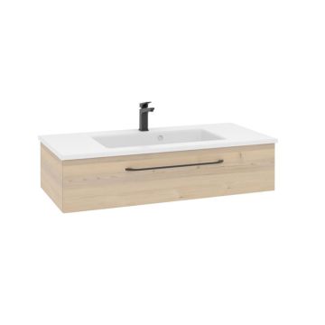 Pelipal PCON Solid Surface Waschtisch mit Unterschrank 107 cm