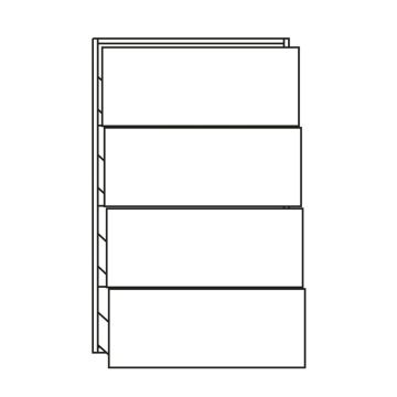 Pelipal PCON Highboard 60 cm Skizze
