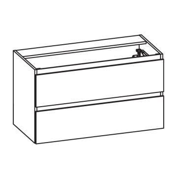 Pelipal PCON Waschtischunterschrank 115 cm Skizze