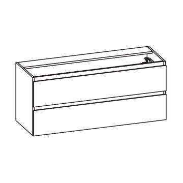 Pelipal PCON Waschtischunterschrank 125 cm Skizze