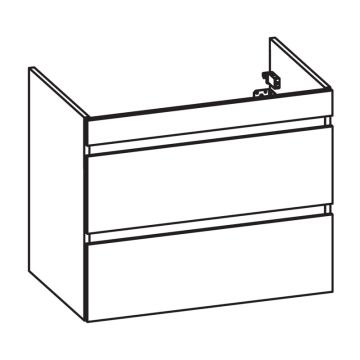 Pelipal PCON Waschtischunterschrank 96 cm Skizze