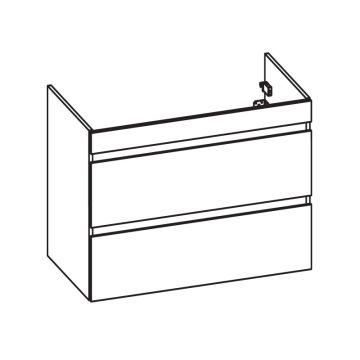 Pelipal PCON Waschtischunterschrank 78 cm Skizze