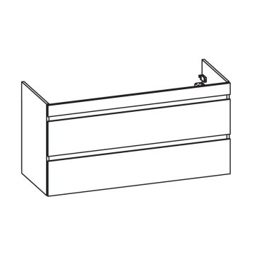 Pelipal PCON Waschtischunterschrank 125 cm Skizze