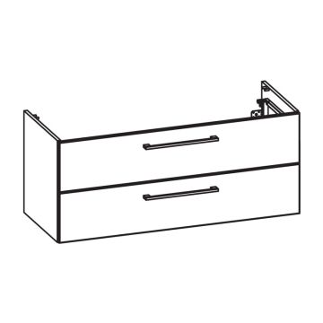 Pelipal PCON Waschtischunterschrank 115 cm Skizze