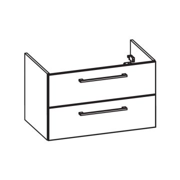Pelipal PCON Waschtischunterschrank 80 cm Skizze
