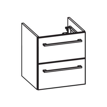 Pelipal PCON Waschtischunterschrank 44 cm Skizze