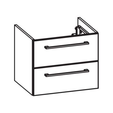 Pelipal PCON Waschtischunterschrank 58 cm Skizze
