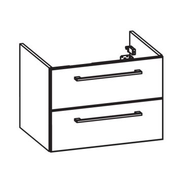 Pelipal PCON Waschtischunterschrank 80 cm Skizze