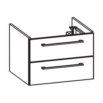 Pelipal PCON Waschtischunterschrank 85 cm Skizze