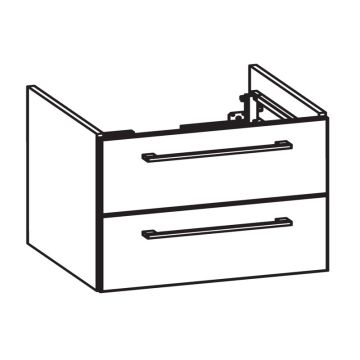 Pelipal PCON Waschtischunterschrank 85 cm Skizze