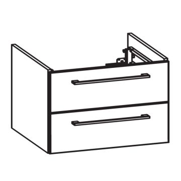 Pelipal PCON Waschtischunterschrank 85 cm Skizze