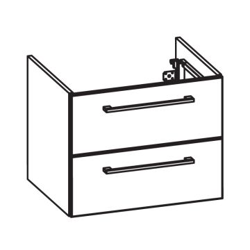 Pelipal PCON Waschtischunterschrank 60 cm Skizze