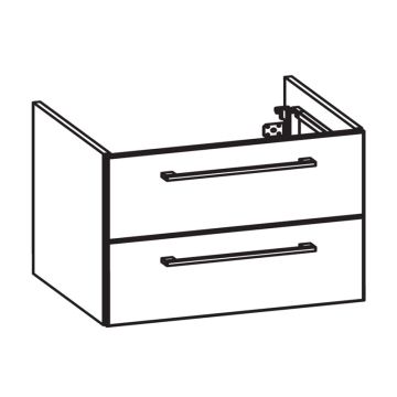 Pelipal PCON Waschtischunterschrank 85 cm Skizze