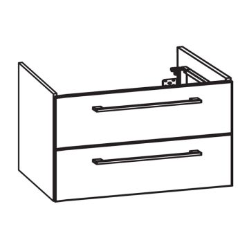 Pelipal PCON Waschtischunterschrank 95 cm Skizze