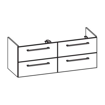 Pelipal PCON Waschtischunterschrank 126 cm Skizze