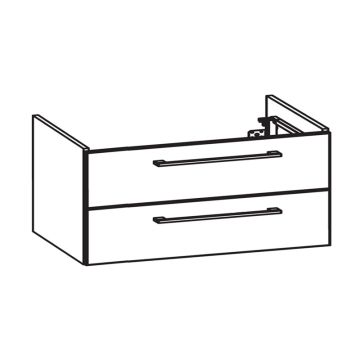 Pelipal PCON Waschtischunterschrank 115 cm Skizze