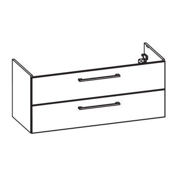 Pelipal PCON Waschtischunterschrank 115 cm Skizze