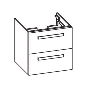 Pelipal PCON Waschtischunterschrank 50 cm Skizze