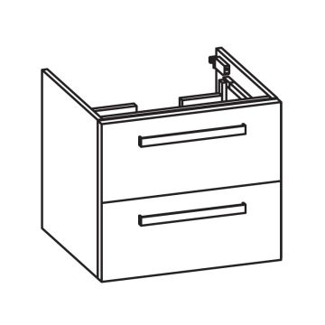 Pelipal PCON Waschtischunterschrank 60 cm Skizze