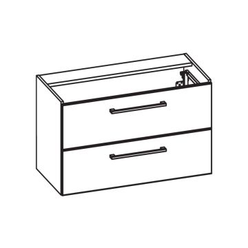 Pelipal PCON Waschtischunterschrank 75 cm Skizze