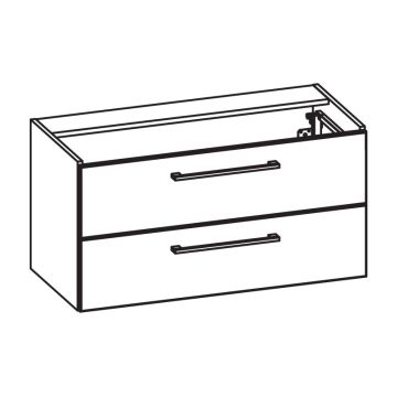 Pelipal PCON Waschtischunterschrank 116 cm Skizze