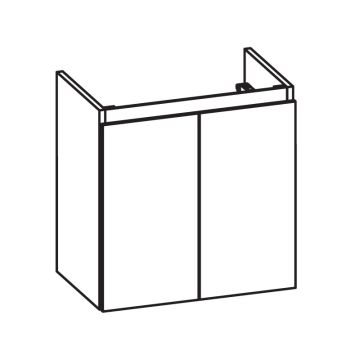 Pelipal PCON Waschtischunterschrank 53 cm Skizze