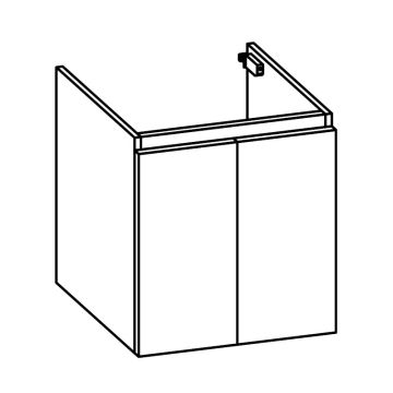 Pelipal PCON Waschtischunterschrank 55 cm Skizze