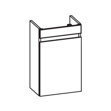 Pelipal PCON Waschtischunterschrank 37 cm Skizze