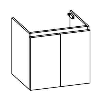 Pelipal PCON Waschtischunterschrank 58 cm Skizze