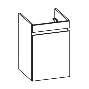 Pelipal PCON Waschtischunterschrank 41 cm Skizze