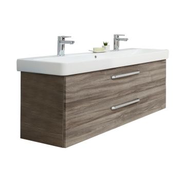 Pelipal PCON Doppelwaschtisch mit Unterschrank Set 120 cm