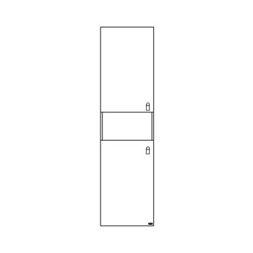 Pelipal Serie 7040 Hochschrank - 45 cm Skizze