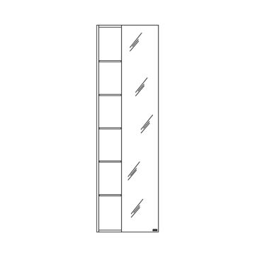 Pelipal Serie 7040 Hochschrank - 50 cm