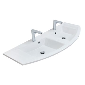 Pelipal Serie 7045 Mineralmarmor-Doppelwaschtisch 131 cm