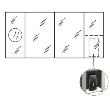 Pelipal Vario Select Spiegelschrank 150 cm Skizze