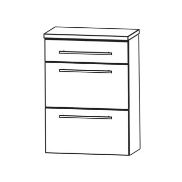 Puris Fine Line Highboard - 60 cm Skizze