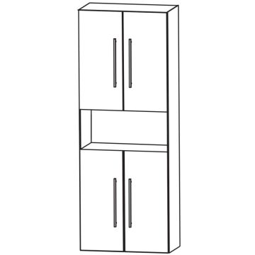 Puris Fine Line Hochschrank - 60 cm Skizze