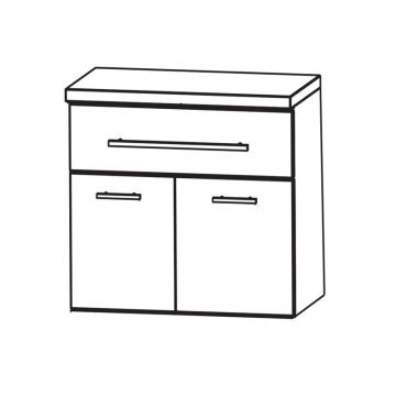 Puris Fine Line Unterschrank - 60 cm Skizze