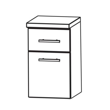 Puris Fine Line Unterschrank - 40 cm Skizze