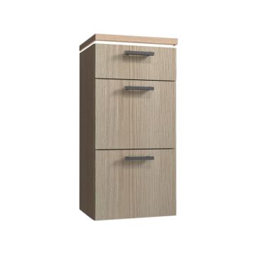 Puris Cool Line Highboard 40 cm, mit 2 Auszügen und 1 Schubkasten