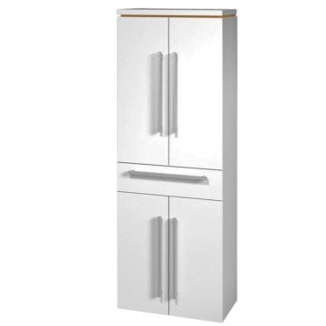 Puris Cool Line Hochschrank 60 cm 4 Türen 1 Schubkasten