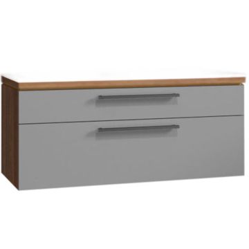 Puris Cool Line Waschtischunterschrank für Doppel WT 120 cm für Keramik