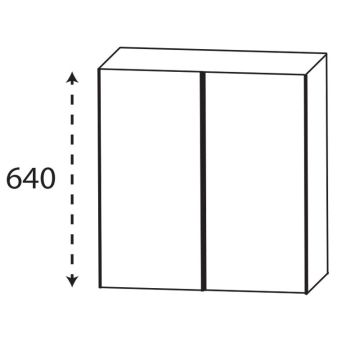 Puris Kera Plan Oberschrank - 60 cm Skizze