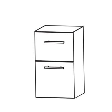 Puris Kera Plan Unterschrank - 40 cm, 2 Auszüge