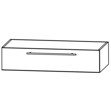 Puris Kera Plan Plattenunterschrank 120 cm 1 Auszug Skizze