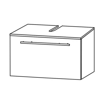 Puris Kera Plan Waschtischunterschrank - 60 cm Skizze