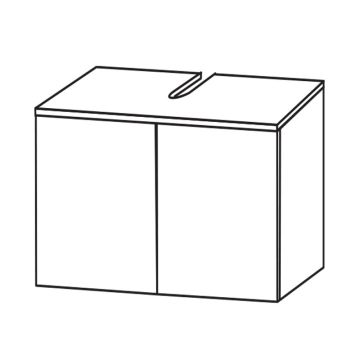 Puris Kera Plan Waschbeckenunterschrank - 60 cm Skizze