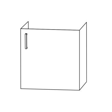 Puris Kera Plan Waschtischunterschrank - 38 cm Skizze