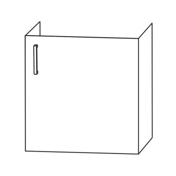 Puris Kera Plan Waschtischunterschrank - 38 cm, 1 Tür, für LAUFEN Pro A 450