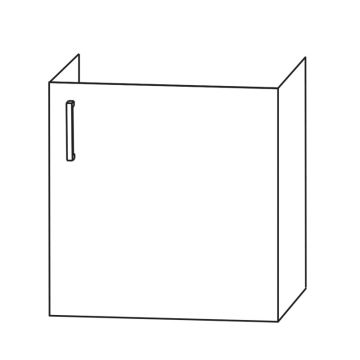 Puris Kera Plan Waschtischunterschrank - 45 cm, 1 Tür, für Villeroy & Boch Subwa